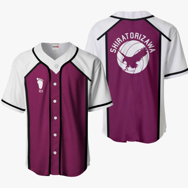 Shiratorizawa Anime Haikyu!! Otaku Cosplay Shirt Anime Baseball Jersey Costume