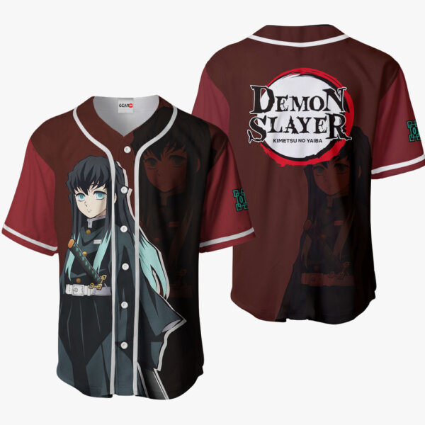 Muichiro Tokito Anime Demon Slayer Otaku Cosplay Shirt Anime Baseball Jersey