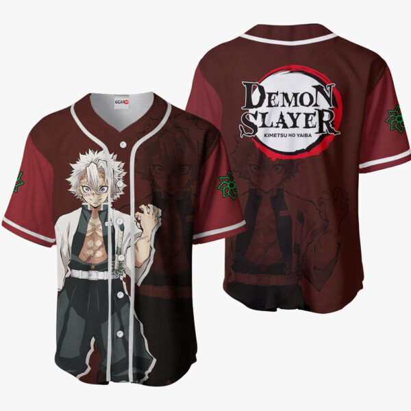 Sanemi Shinazugawa Anime Demon Slayer Otaku Cosplay Shirt Anime Baseball Jersey
