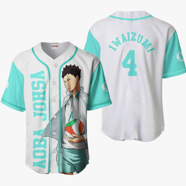 Hajime Iwaizumi Anime Haikyu!! Otaku Cosplay Shirt Anime Baseball Jersey