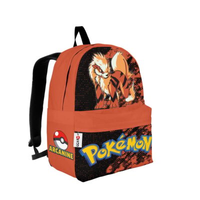 Arcanine Pokemon Backpack Anime Backpack