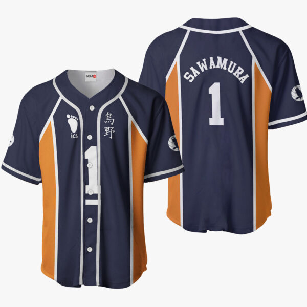 Daichi Sawamura Anime Haikyu!! Otaku Cosplay Shirt Anime Baseball Jersey Costume
