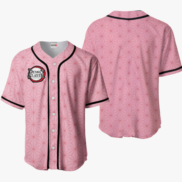 Nezuko Anime Demon Slayer Otaku Cosplay Shirt Anime Baseball Jersey Costume