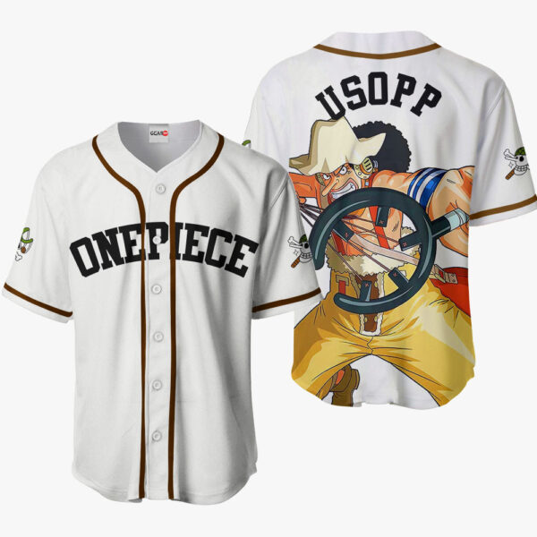 Usopp Anime One Piece Otaku Cosplay Shirt Anime Baseball Jersey
