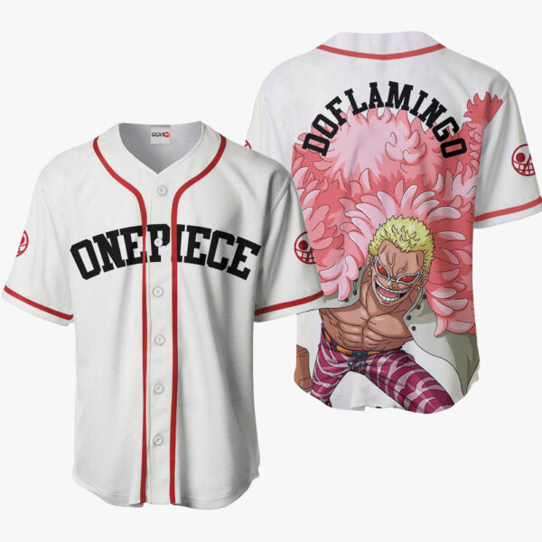 Donquixote Doflamingo Anime One Piece Otaku Cosplay Shirt Anime Baseball Jersey