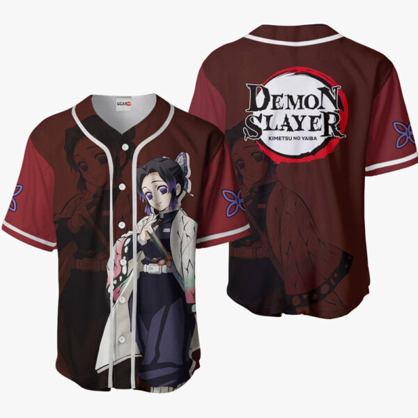 Shinobu Kocho Anime Demon Slayer Otaku Cosplay Shirt Anime Baseball Jersey