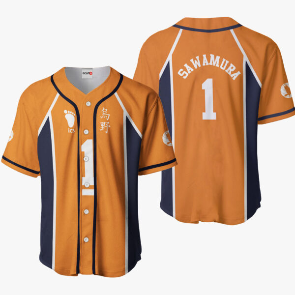 Daichi Sawamura Anime Haikyu!! Otaku Cosplay Shirt Anime Baseball Jersey Costume