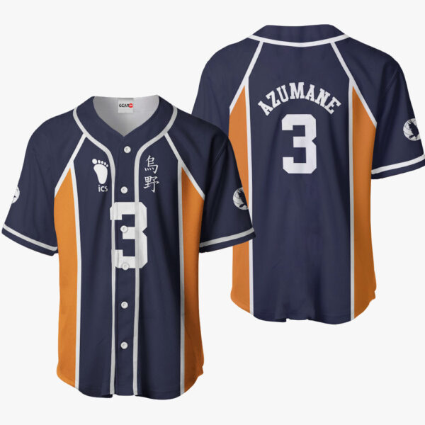 Asahi Azumane Anime Haikyu!! Otaku Cosplay Shirt Anime Baseball Jersey Costume