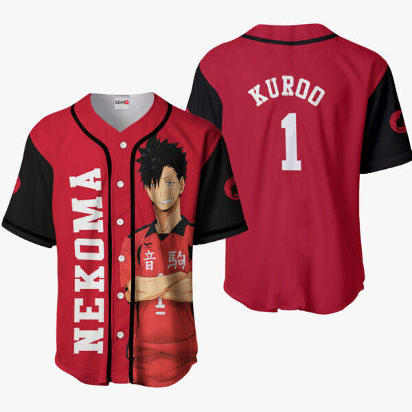 Tetsurou Kuroo Anime Haikyu!! Otaku Cosplay Shirt Anime Baseball Jersey
