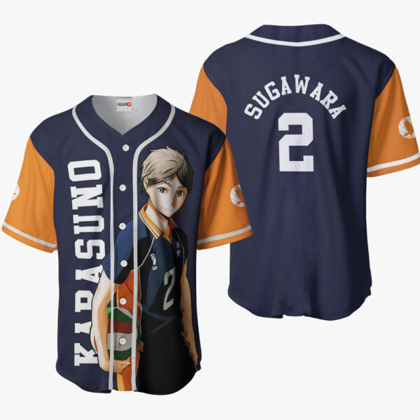 Koushi Sugawara Anime Haikyu!! Otaku Cosplay Shirt Anime Baseball Jersey
