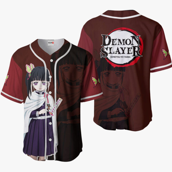 Kanao Tsuyuri Anime Demon Slayer Otaku Cosplay Shirt Anime Baseball Jersey