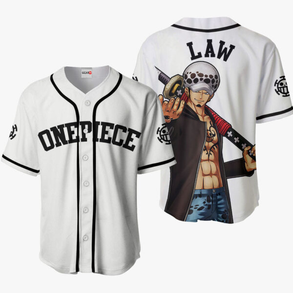 Trafalgar Law Anime One Piece Otaku Cosplay Shirt Anime Baseball Jersey