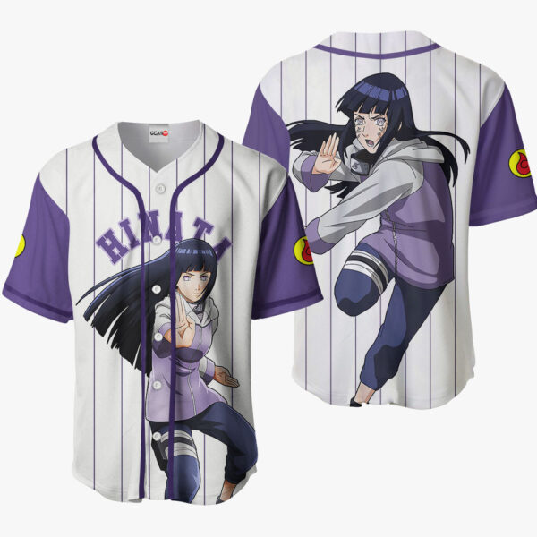 Hinata Hyuga Anime Naruto Otaku Cosplay Shirt Anime Baseball Jersey Sport Style
