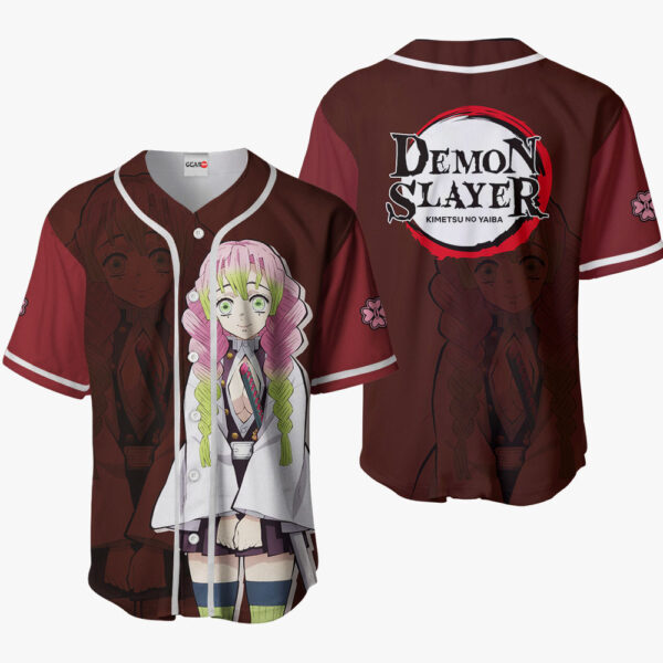 Mitsuri Kanroji Anime Demon Slayer Otaku Cosplay Shirt Anime Baseball Jersey