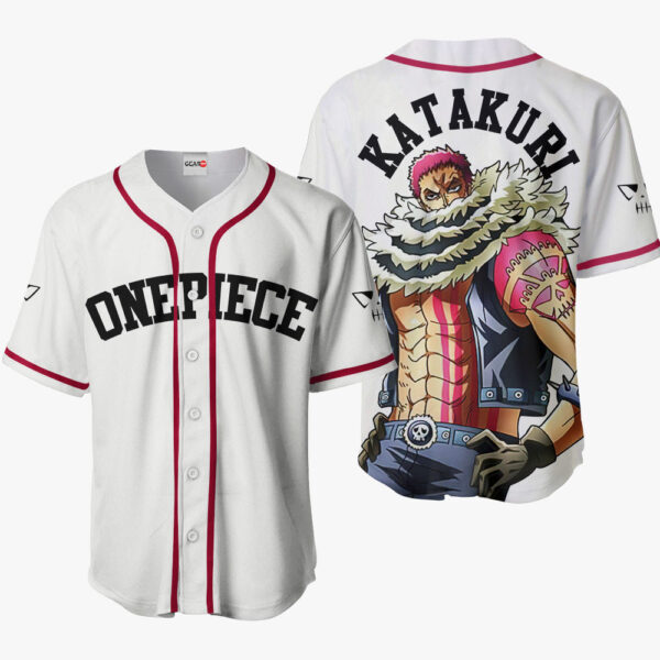 Charlotte Katakuri Anime One Piece Otaku Cosplay Shirt Anime Baseball Jersey