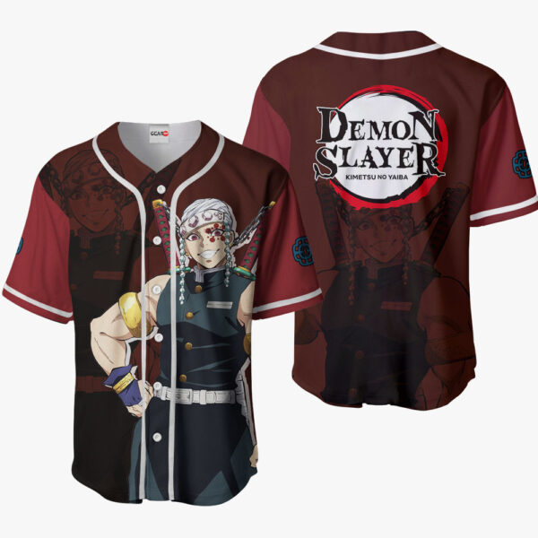 Tengen Uzui Anime Demon Slayer Otaku Cosplay Shirt Anime Baseball Jersey