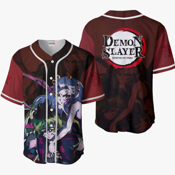 Gyutato and Daki Anime Demon Slayer Otaku Cosplay Shirt Anime Baseball Jersey