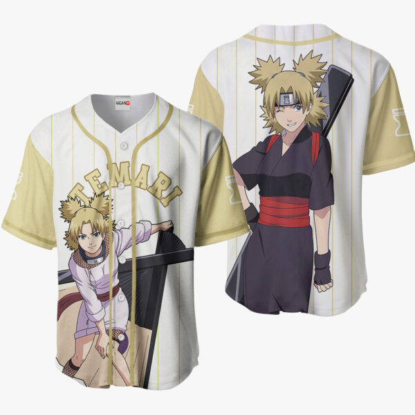 Temari Anime Naruto Otaku Cosplay Shirt Anime Baseball Jersey