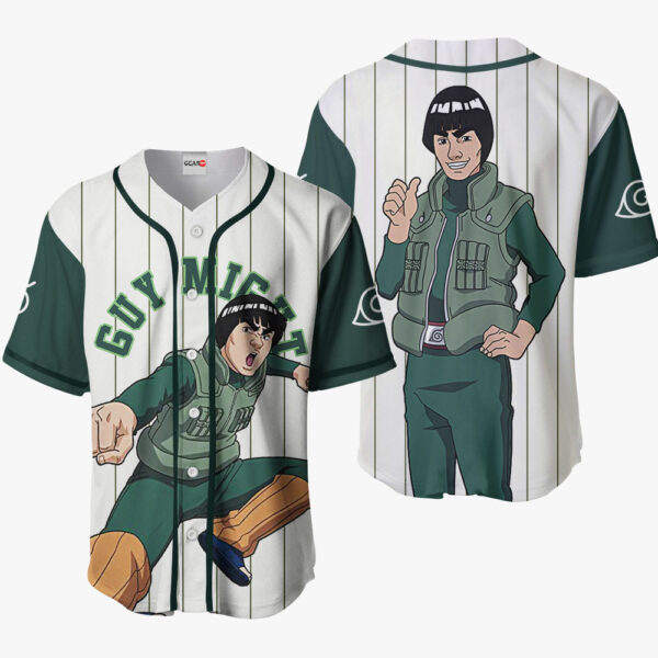 Guy Might Anime Naruto Otaku Cosplay Shirt Anime Baseball Jersey