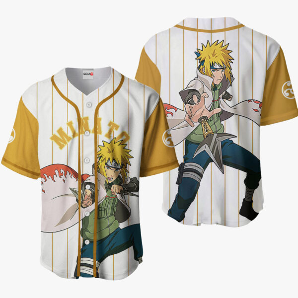 Minato Namikaze Anime Naruto Otaku Cosplay Shirt Anime Baseball Jersey