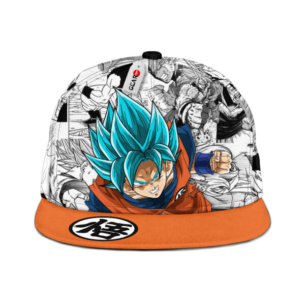 Goku Blue Snapback Hat Dragon Ball Z Snapback Hat Anime Snapback Hat