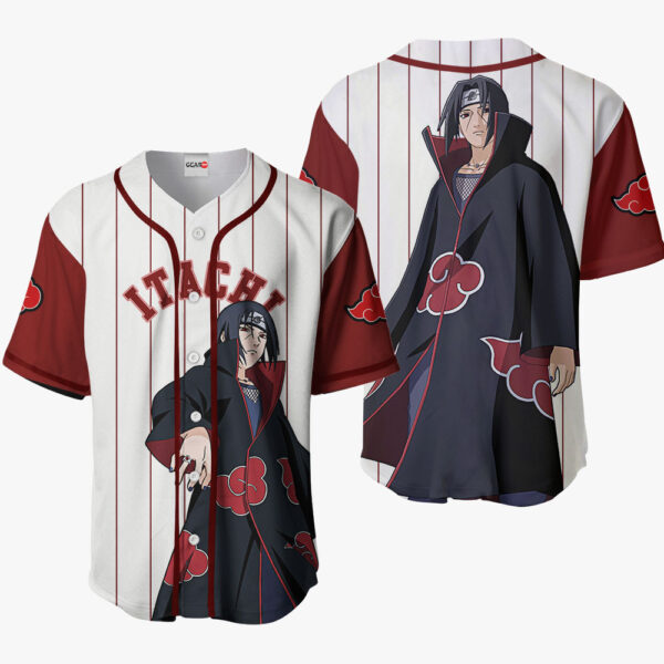 Itachi Uchiha Anime Otaku Cosplay Shirt Anime Baseball Jersey Akatsuki Naruto Custom Sport Style