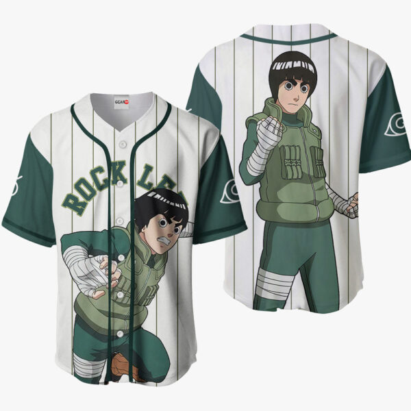 Rock Lee Anime Naruto Otaku Cosplay Shirt Anime Baseball Jersey