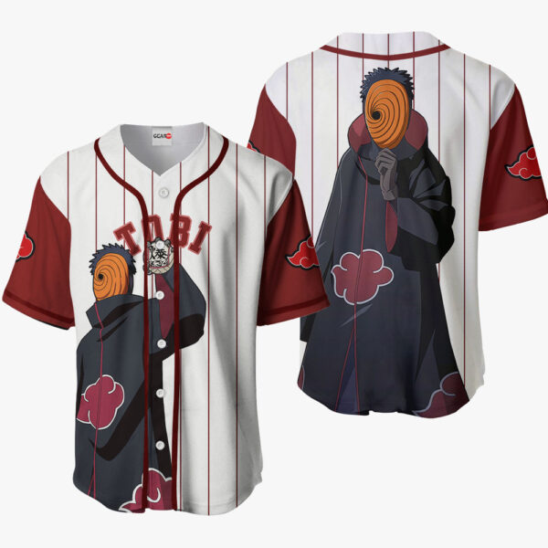 Tobi Anime Naruto Otaku Cosplay Shirt Anime Baseball Jersey