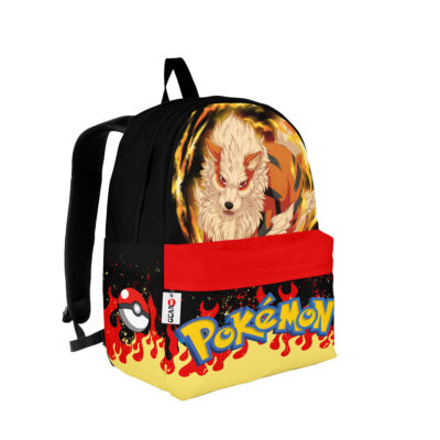 Arcanine Pokemon Backpack Flame Style Anime Backpack