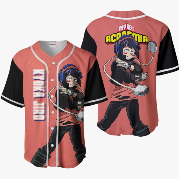 Kyoka Jiro Anime My Hero Academia Otaku Cosplay Shirt Anime Baseball Jersey