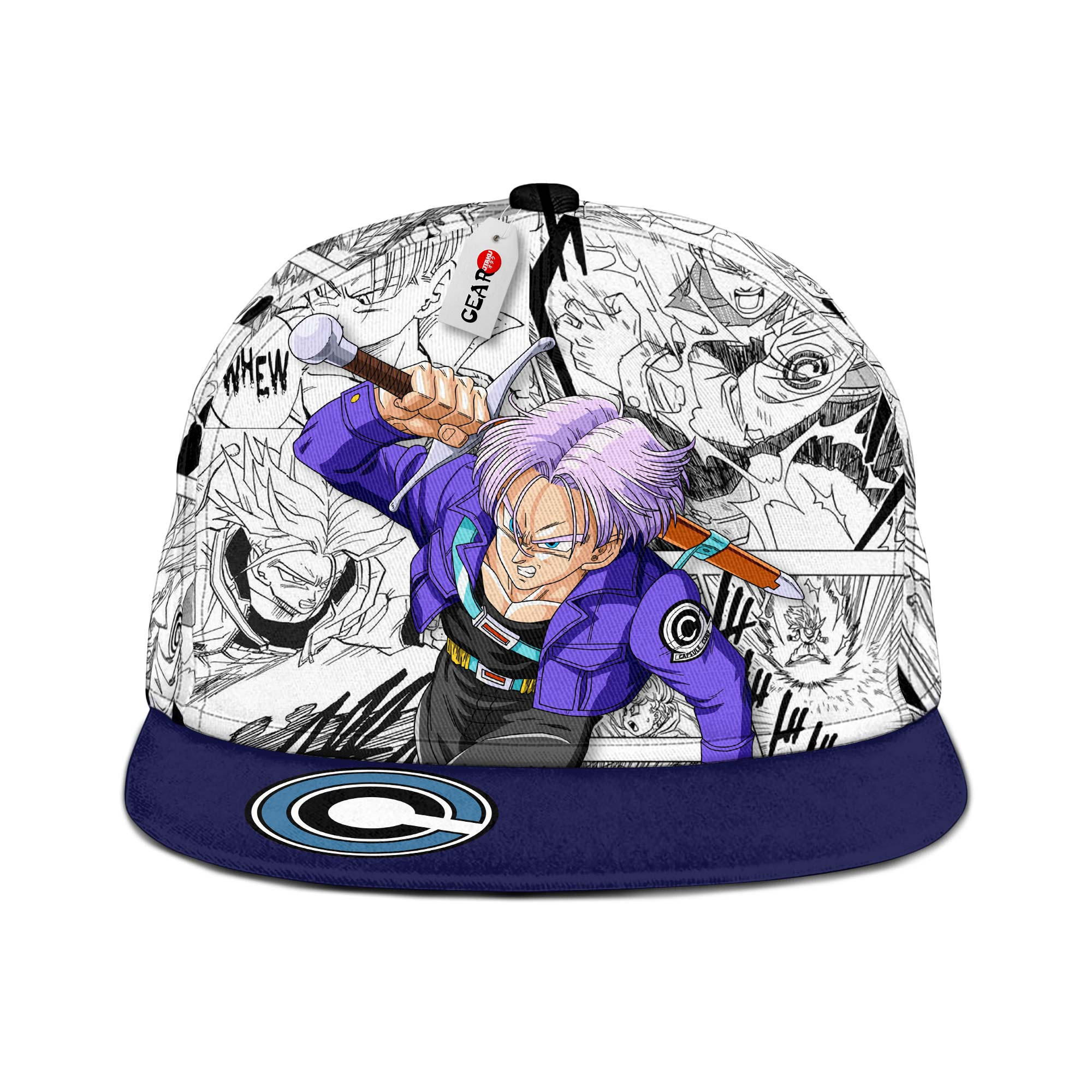 Trunks Snapback Hat Dragon Ball Z Snapback Hat Anime Snapback Hat