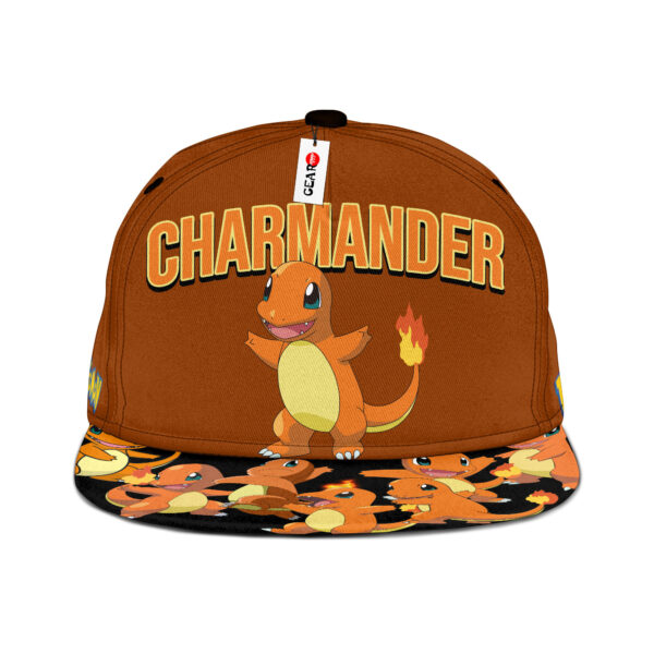 Charmander Snapback Hat Pokemon Snapback Hat Anime Snapback Hat