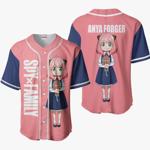 Anya Forger Anime Spy x Family Otaku Cosplay Shirt Anime Baseball Jersey