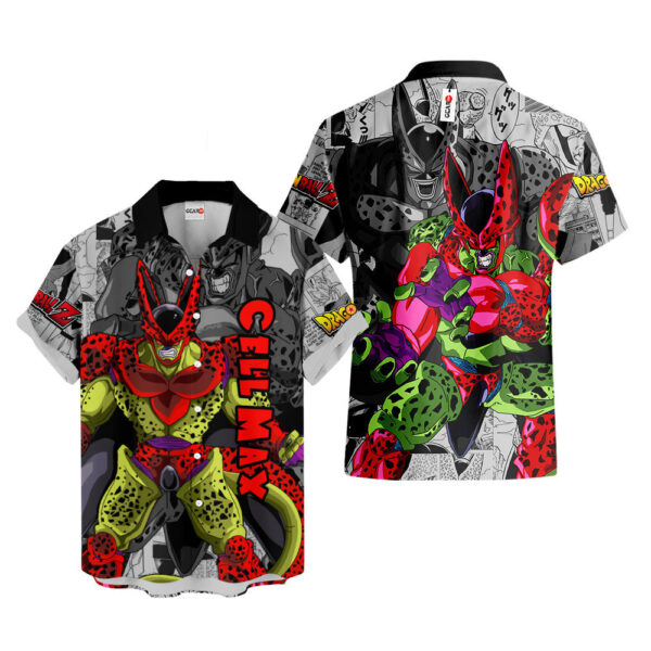 Cell Max Hawaiian Shirt Dragon Ball Z Hawaiian Shirt Anime Hawaiian Shirt