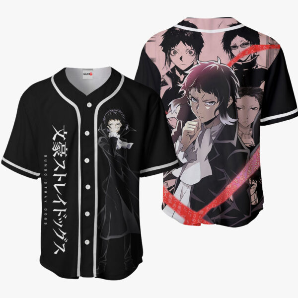 Ryuunosuke Akutagawa Anime Bungo Stray Dogs Otaku Cosplay Shirt Anime Baseball Jersey