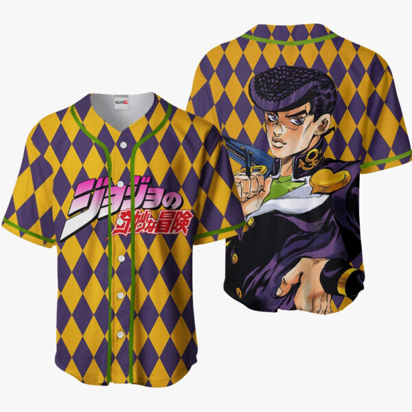 Josuke Higashikata Anime Jojo's Bizarre Adventure Otaku Cosplay Shirt Anime Baseball Jersey