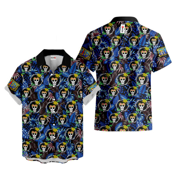 Brook Symbol Hawaiian Shirt One Piece Hawaiian Shirt Anime Hawaiian Shirt
