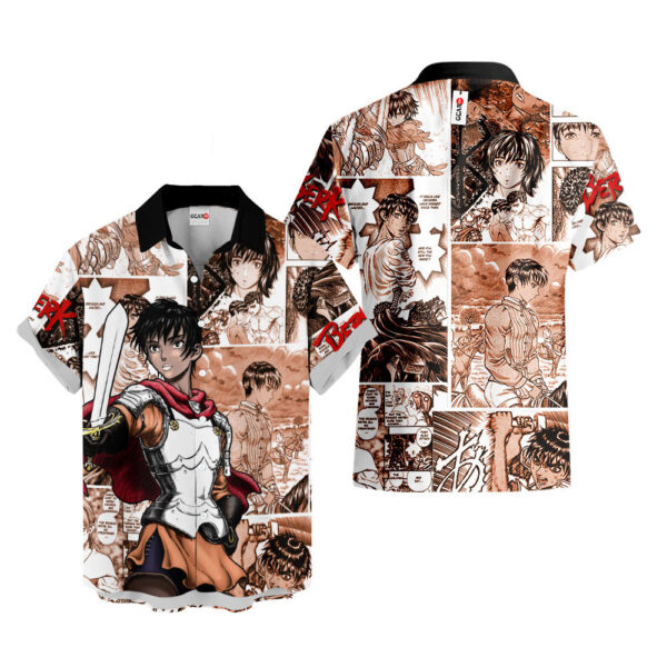 Casca Hawaiian Shirt Berserk Hawaiian Shirt Anime Hawaiian Shirt