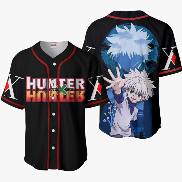 Killua Zoldyck Anime Hunter x Hunter Otaku Cosplay Shirt Anime Baseball Jersey
