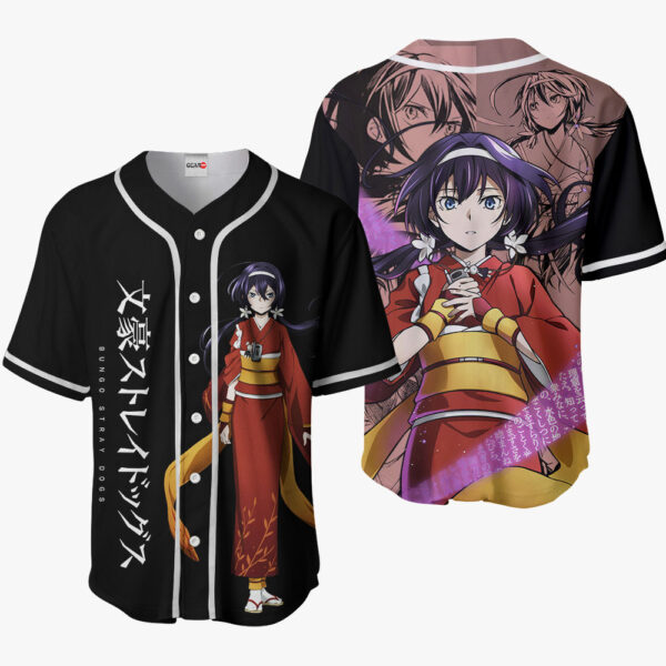 Kyouka Izumi Anime Bungo Stray Dogs Otaku Cosplay Shirt Anime Baseball Jersey