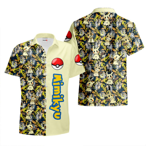 Mimikyu Hawaiian Shirt Pokemon Hawaiian Shirt Anime Hawaiian Shirt