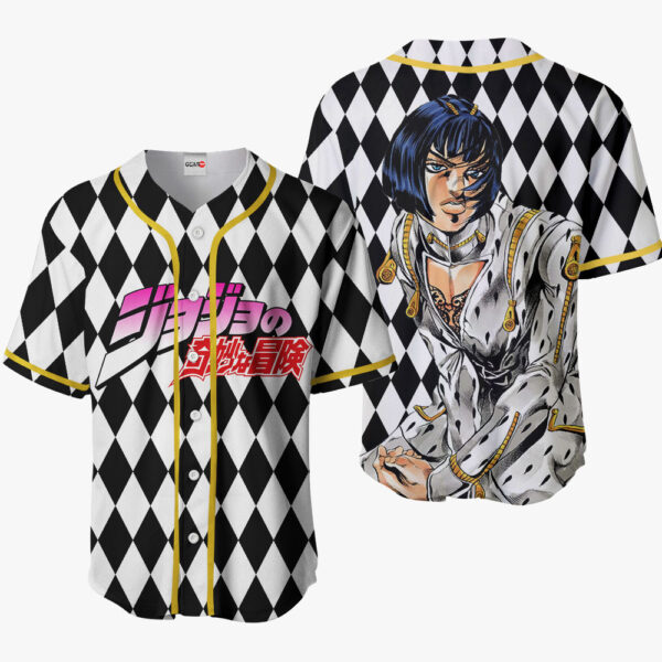 Bruno Bucciarati Anime JoJo's Bizarre Adventure Otaku Cosplay Shirt Anime Baseball Jersey