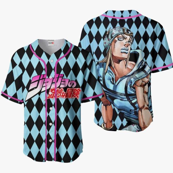 Johnny Joestar Anime JoJo's Bizarre Adventure Otaku Cosplay Shirt Anime Baseball Jersey