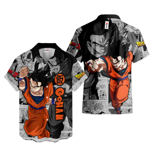 Gohan Hawaiian Shirt Dragon Ball Z Hawaiian Shirt Anime Hawaiian Shirt