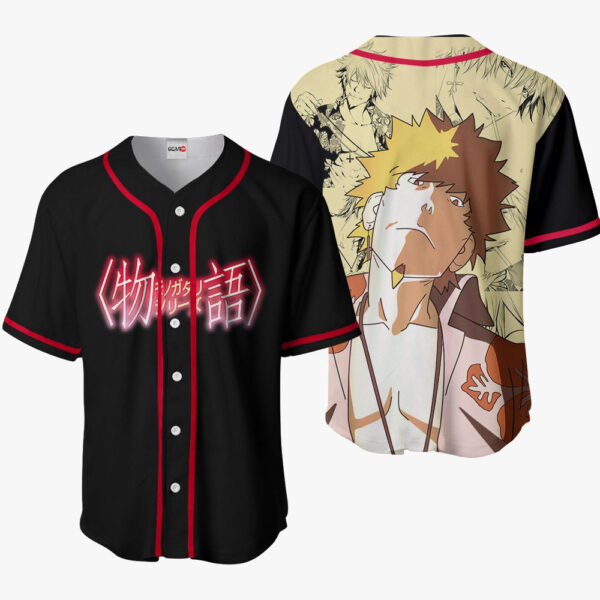 Meme Oshino Anime Bakemonogatari Otaku Cosplay Shirt Anime Baseball Jersey