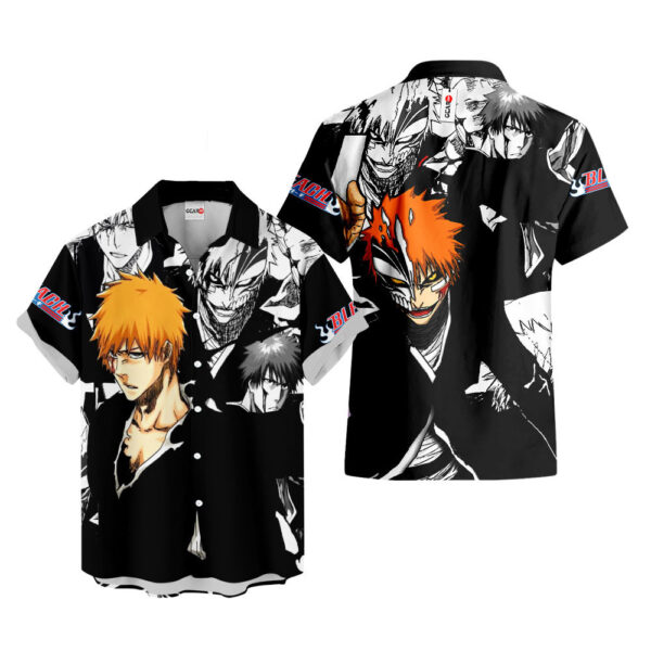 Ichigo Kurosaki Hawaiian Shirt Bleach Hawaiian Shirt Anime Hawaiian Shirt