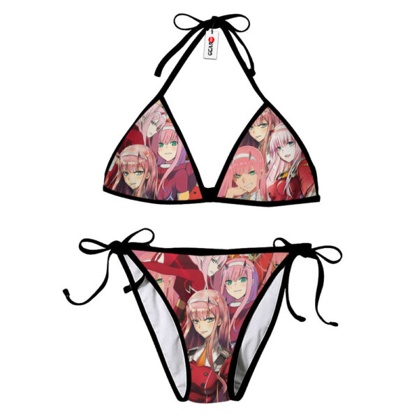 Zero Two Code 002 Cosplay Bikini Darling in the Franxx Bikini Anime Bikini Swimsuit