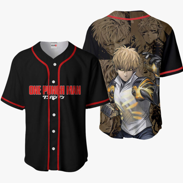Genos Anime One-Punch Man Otaku Cosplay Shirt Anime Baseball Jersey