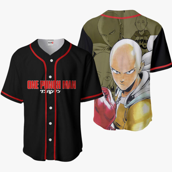 Saitama Anime One-Punch Man Otaku Cosplay Shirt Anime Baseball Jersey