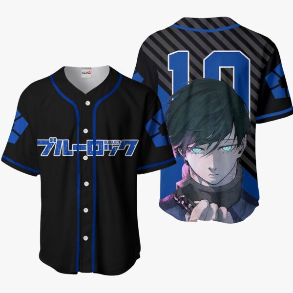 Rin Itoshi Anime Blue Lock Otaku Cosplay Shirt Anime Baseball Jersey